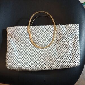 Chic Cream and Gold Women's Clutch